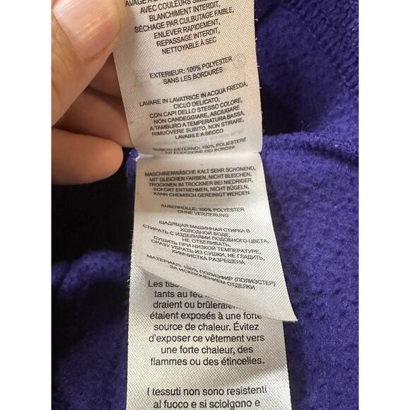 Youth Columbia Full Zip Fleece Jacket Small Purple Hooded - Picture 6 of 9